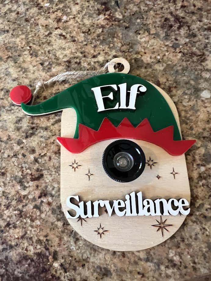 Elf surveillance ornament