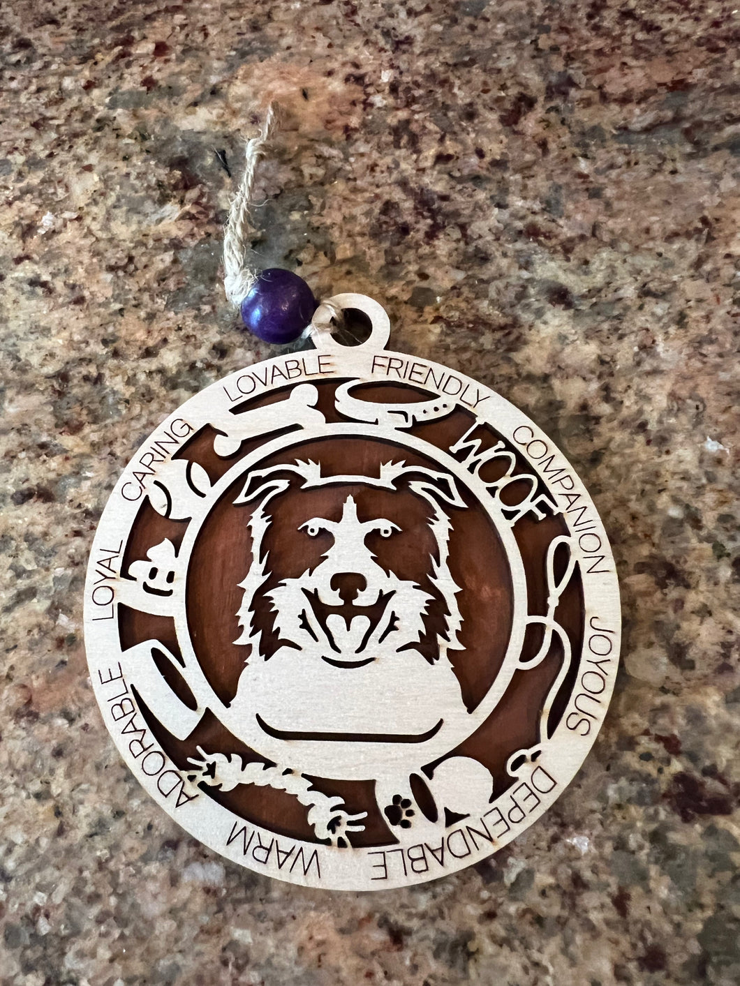 Border Collie ornament