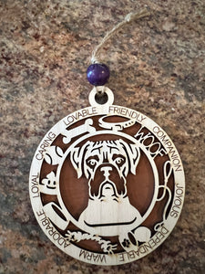Boxer ornament