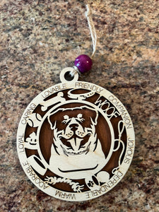 Rottweiler ornament