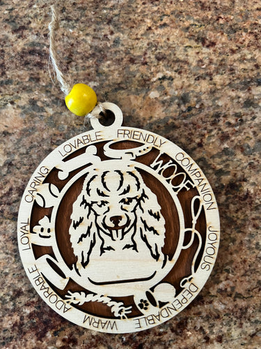 Poodle ornament