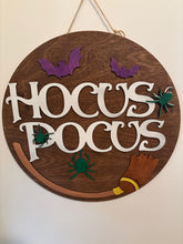 Load image into Gallery viewer, Hocus Pocus 16 Inch round wood sign