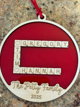 Load image into Gallery viewer, New Style Scrabble Tile Ornament