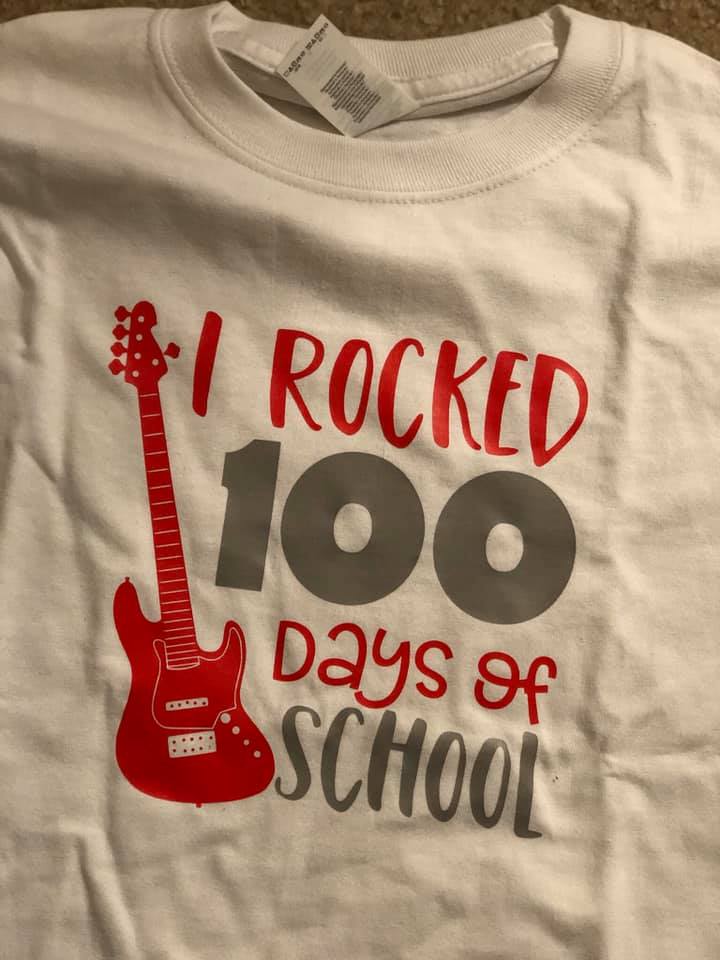 I Rocked 100 days of school shirt