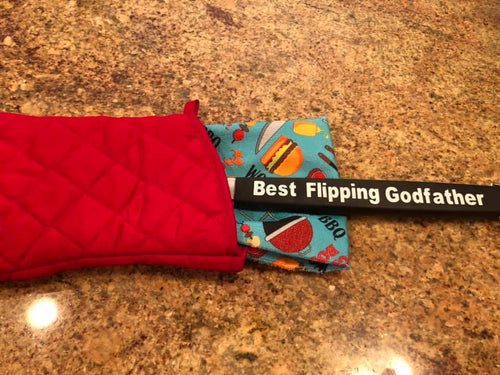 Best Flipping Godfather Spatula, Glove and towel Grill kit