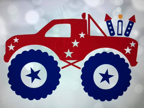 Fourth of July Monster Truck Shirt