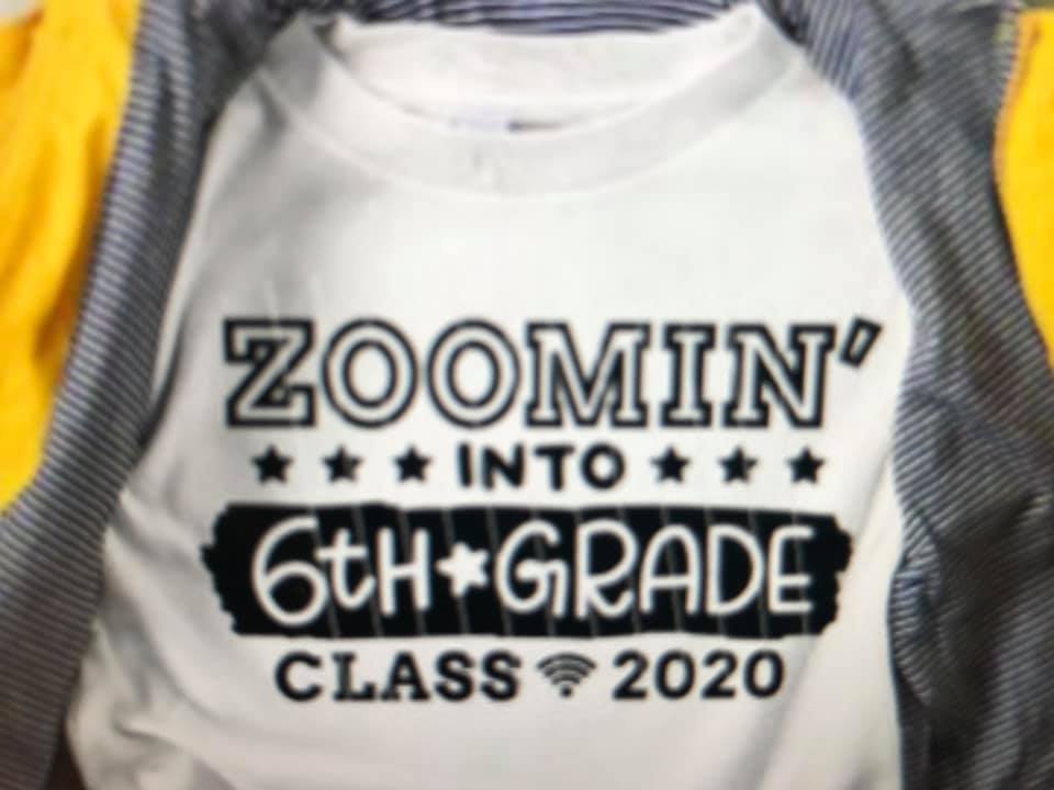 Zoomin into sixth Grade shirt