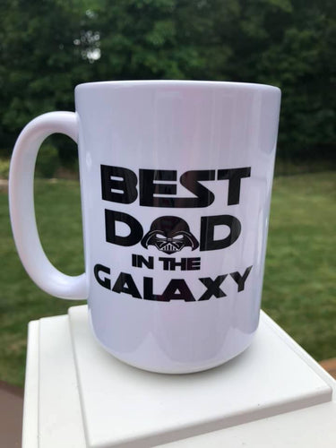 Coffee Mug Best Dad in the Galaxy 15 Oz