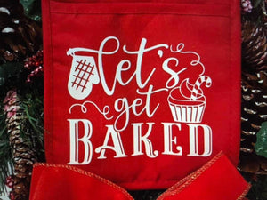 Christmas Pot Holder Let's Get Baked