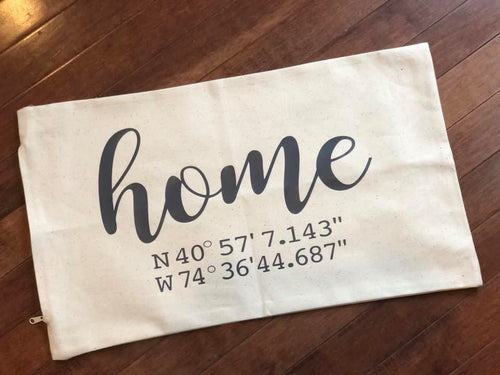 Home GPS Pillow 12 x 20 inches