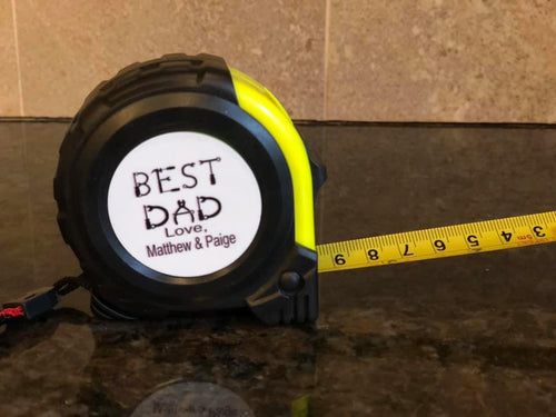 Best Dad16 foot tape measure Opposite side is a belt clip