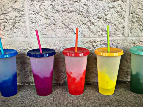 Color changing 24 Oz cups - includes custom design