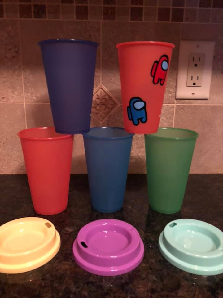 Color changing 12 Oz cups - includes custom design