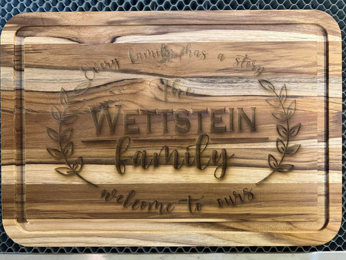 Custom Cutting Boards. Laser Engraved