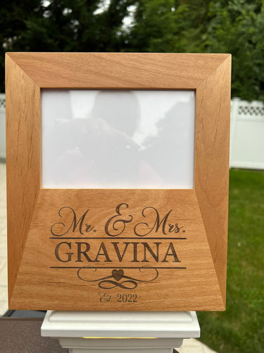 Laser engraved 4 x 6 picture frame