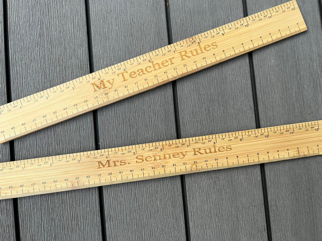 Engraved Ruler Plastic Laser Engraved Ruler – The Little Ladybug Designs