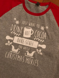 Bake Stuff and watch Christmas Movies Shirt