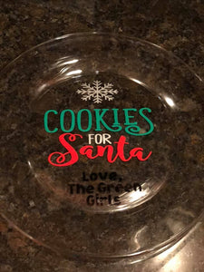 Cookies for Santa Plate