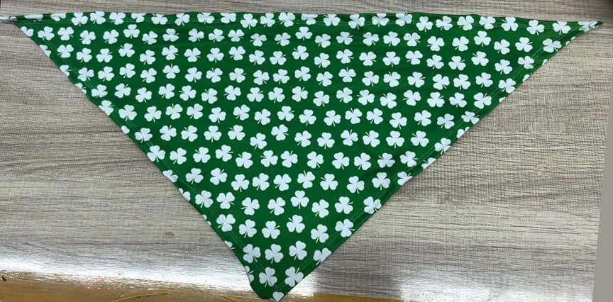 Dog Bandana Green Clover