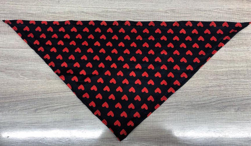 Dog Bandana Red hearts