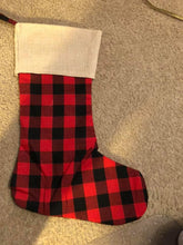 Load image into Gallery viewer, Red Stripe Stocking