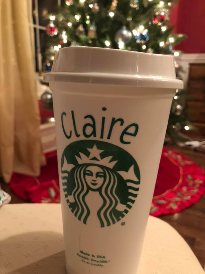 Starbucks cup personalized